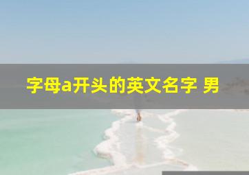 字母a开头的英文名字 男